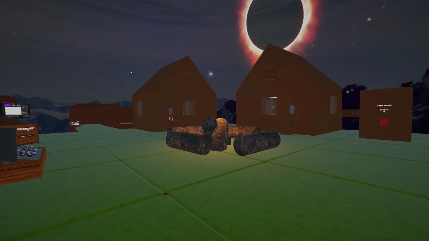 Gameplay screenshot of a Yaks hallway